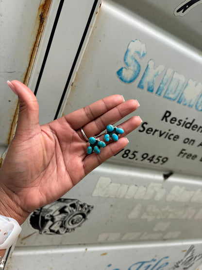 Blue Magnolia Studs