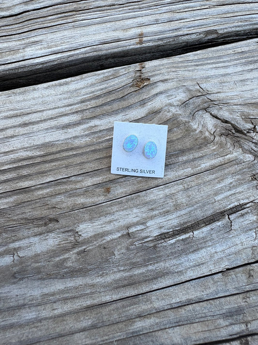 Opal Stud Earrings