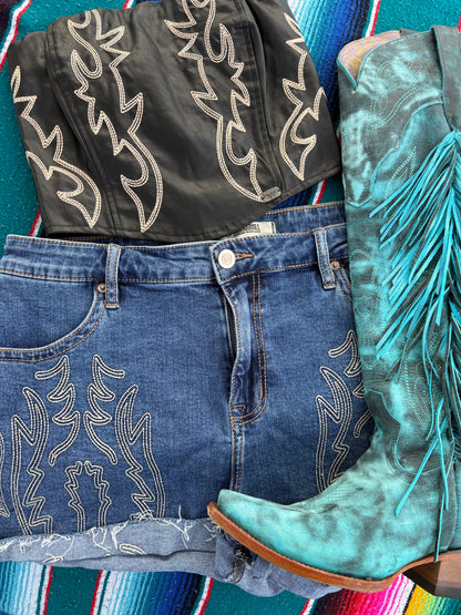 Black Western Corset