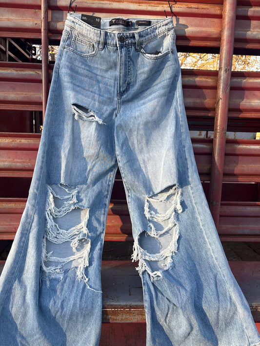 Rodeo Rebel Wide-Leg Jeans