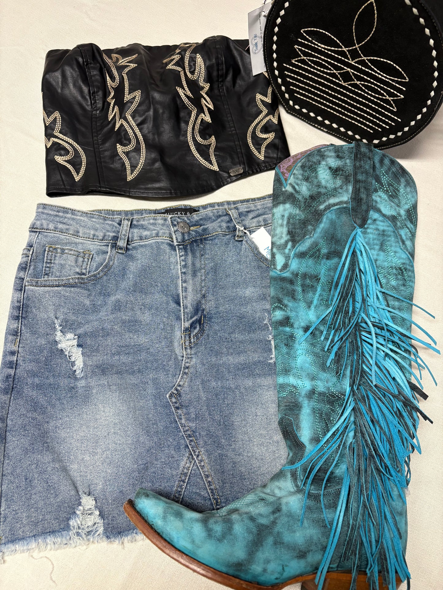 Denim Stretch Skirt