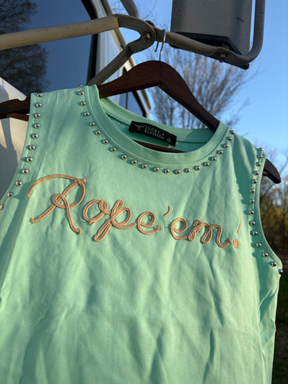 Rope' Em Studded Tank