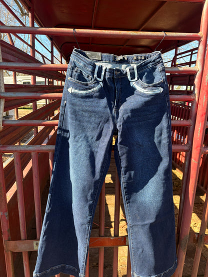 White Horse Wide-Leg Denim