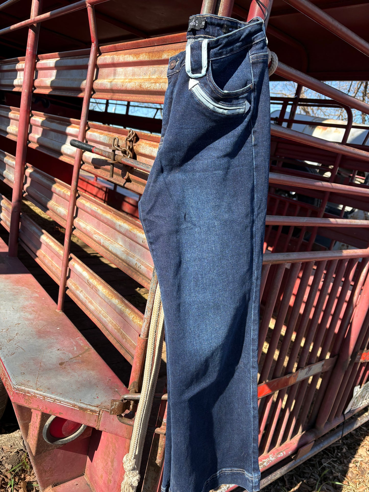 White Horse Wide-Leg Denim